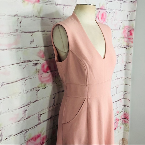 Eliza J sleeveless high low soft pink midi dress - Picture 7 of 16